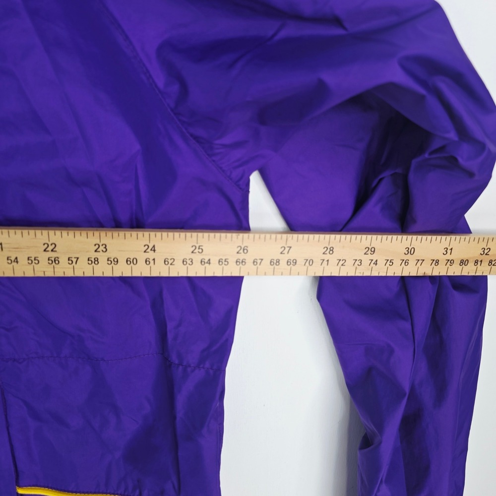 Nike Team LSU Tigers Windbreaker Pullover Mens XL Purple Center Swoosh - Picture 6 of 13